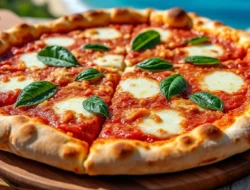pizza in ocean